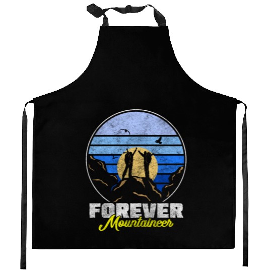 Climber The Alps Mountaineering Climbers Kitchen Aprons