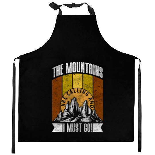 Mountaineering Climbing Mountain Mountains Kitchen Aprons