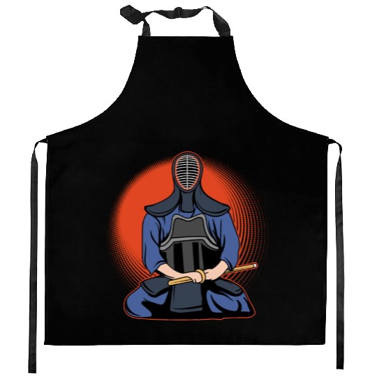 Kendo Master Kenjutsu Bamboo Swords Japanese MMA Kitchen Aprons