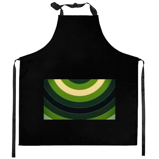 Colorful paint curves spinning with a spectrum Kitchen Aprons