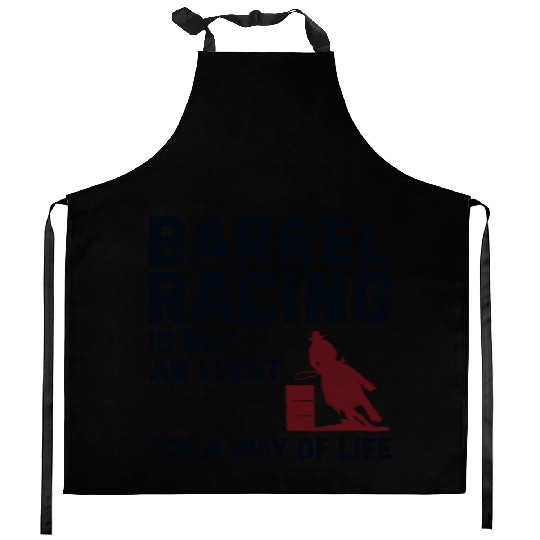 Barrel Racer Rodeo Racing Horse Riding Race Funny Kitchen Aprons
