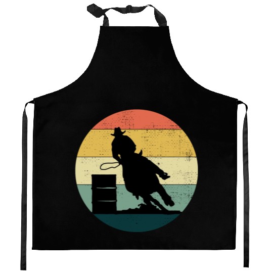 Barrel Racer Rodeo Racing Horse Riding Funny Kitchen Aprons