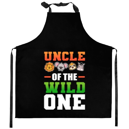 Uncle of the Wild One Nephew Niece Kitchen Aprons