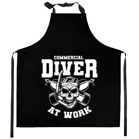 Scuba Diving Diver Kitchen Aprons