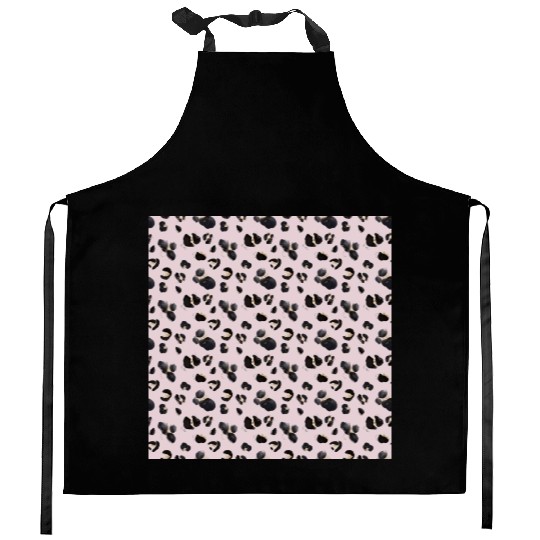 Cheetah Animal Print Pink Pattern Kitchen Aprons