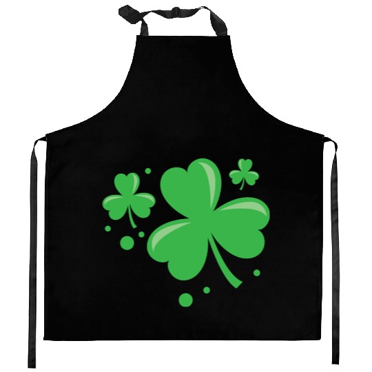 Irish Shamrock Pocket Size Clover St. Patrick's Kitchen Aprons