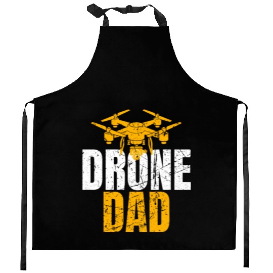 Drone Dad Drone Pilot Drone Operator Quadcopter Kitchen Aprons