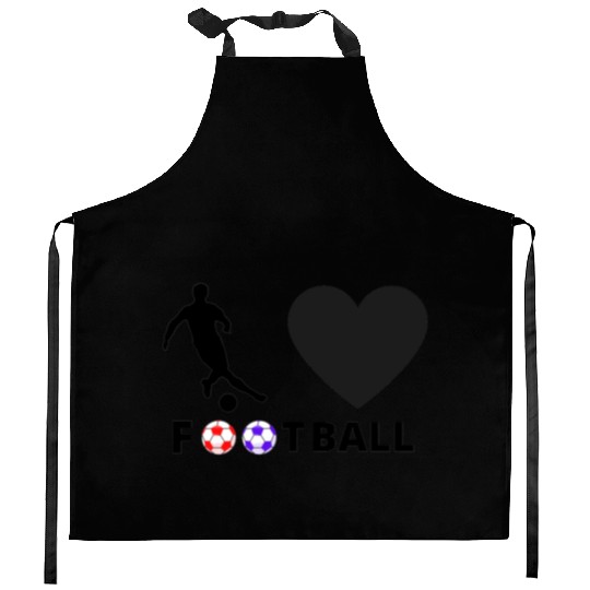 I love Football Kitchen Aprons