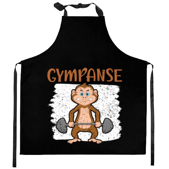 Gympanse Chimpanzee Monkey Animal Zookeeper Kitchen Aprons