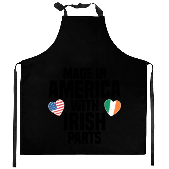 MADE IN AMERICA WITH IRISH PARTS Kitchen Aprons