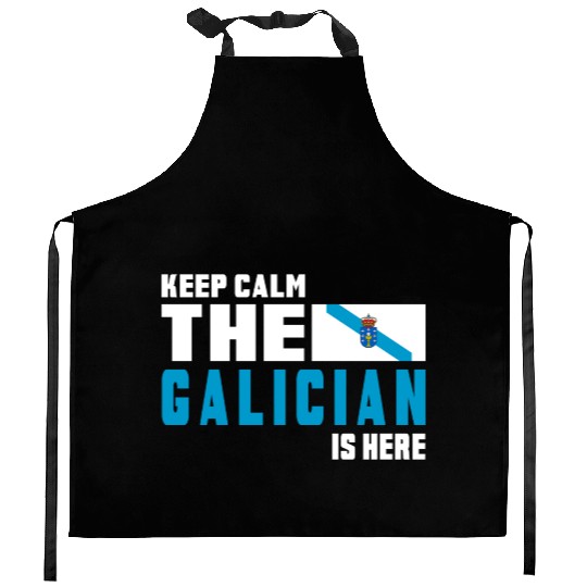 Keep calm Galicia flags design Kitchen Aprons