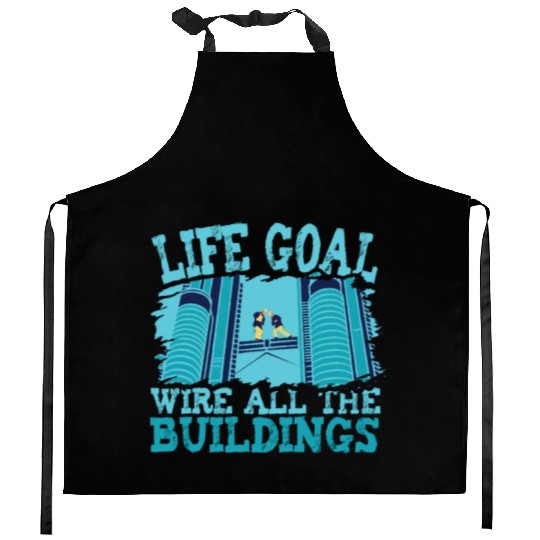 Electrician Electrical Engineer Lineman Kitchen Aprons