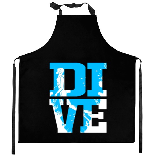 Scuba Diver Dive Scuba Diving Kitchen Aprons