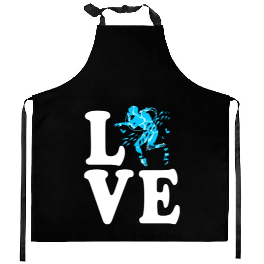 I Love Scuba Diving Kitchen Aprons