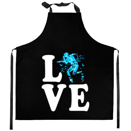 I Love Scuba Diving Kitchen Aprons