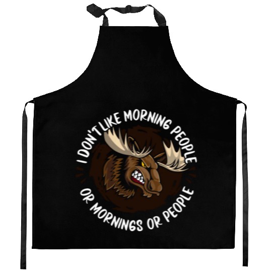 Moose Elk Hunting Kitchen Aprons
