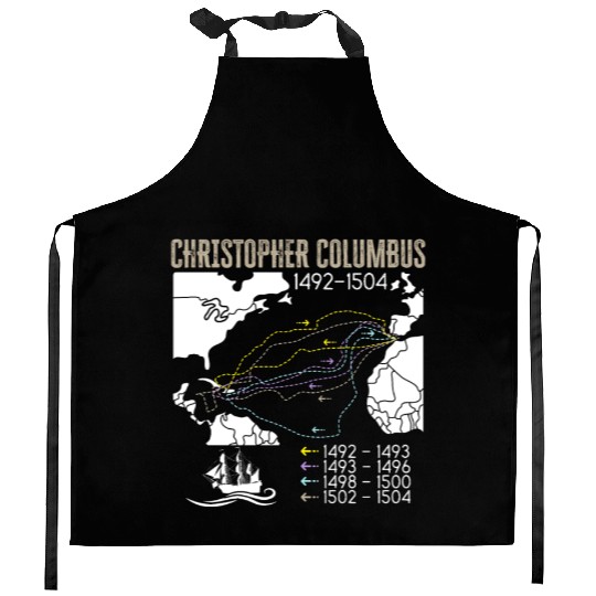 Christopher Columbus Day Italian American Kitchen Aprons