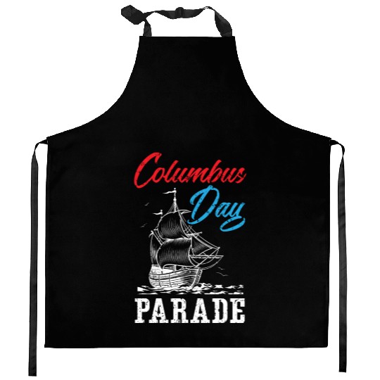 Columbus Day Parade Christopher Columbus Navigator Kitchen Aprons