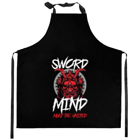 Samurai Katana Manga Honor Kitchen Aprons