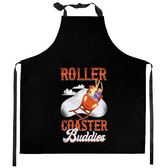 Roller Coaster Friends Besties Kitchen Aprons