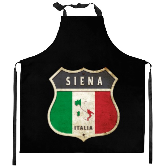 Siena Italy coat of arms flags design Kitchen Aprons