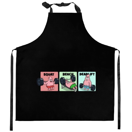 Majin Buu vs Patrick - Funny Anime Gym Kitchen Aprons