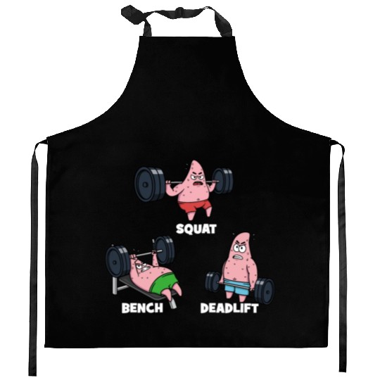 Majin Buu vs Patrick - Funny Anime Gym Kitchen Aprons