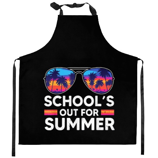 Schools Out For Summer Teacher Kitchen Aprons