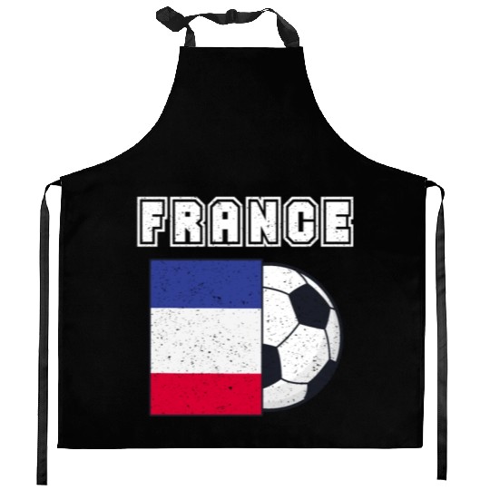 France Soccer Team Flag Gift Kitchen Aprons