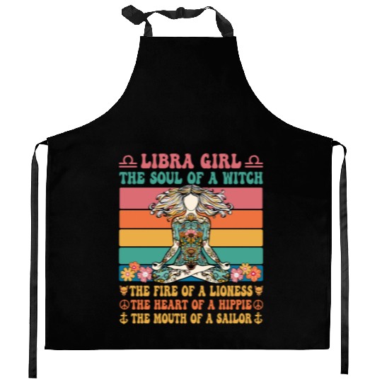 Libra Girl Astrology Sign Kitchen Aprons
