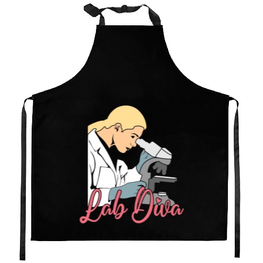 Lab Diva Chemist Laboratory Technician Science Kitchen Aprons