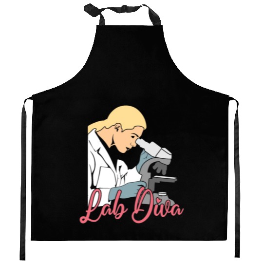 Lab Diva Chemist Laboratory Technician Science Kitchen Aprons