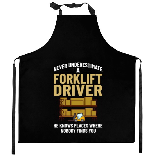 Forklift Operator Driver Lift Truck Training Kitchen Aprons