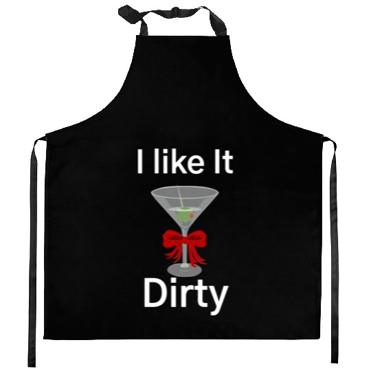 Martini Lover I Like It Dirty Martini Women Men Kitchen Aprons