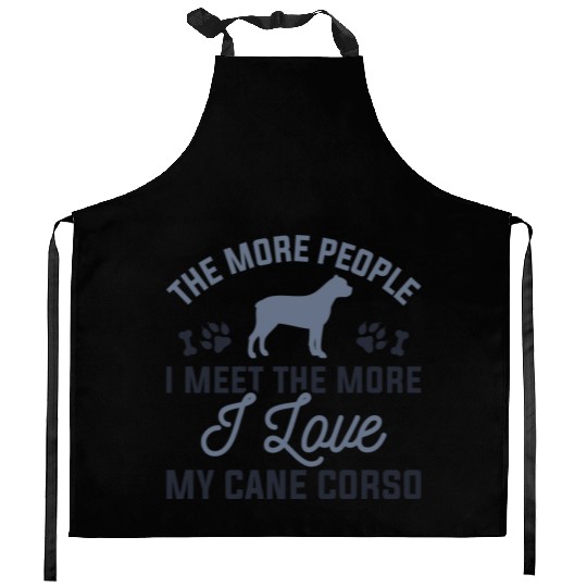 I Love My Cane Corso Kitchen Aprons