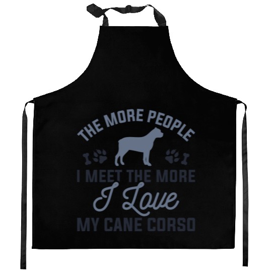 I Love My Cane Corso Kitchen Aprons