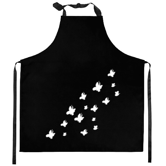 symbols butterflies bees nature flying Kitchen Aprons