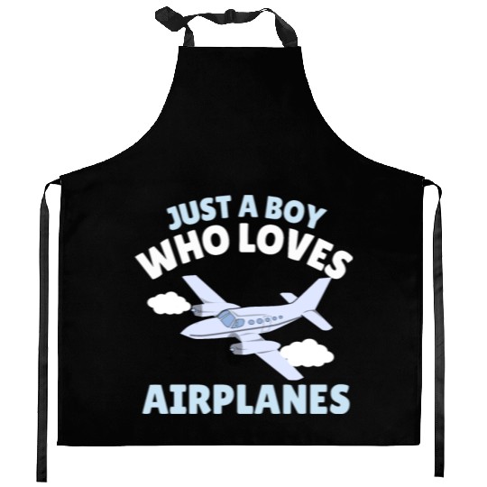 Just A Boy Who Loves Airplanes Toddler Baby Kitchen Aprons