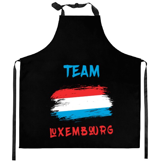 Team Luxembourg flags design Kitchen Aprons