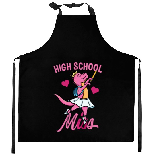 High School Miss Ballet Back To School Girls Kitchen Aprons