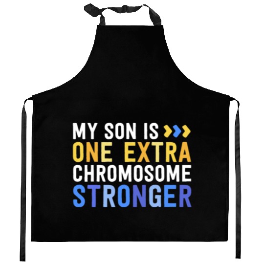 Family Down Syndrome Awareness My Son One Extra Kitchen Aprons
