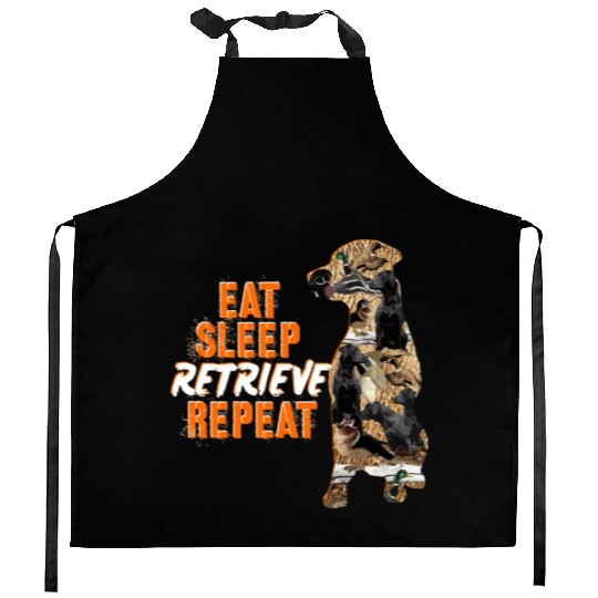 Labrador Retriever Duck Hunting Design Kitchen Aprons