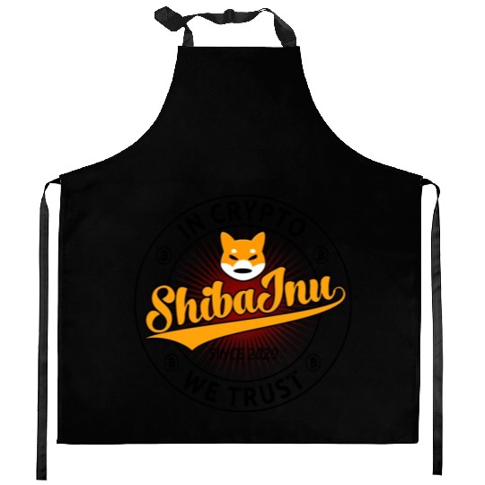 Shiba Inu Coin In Crypto We Trust Trading And Mini Kitchen Aprons