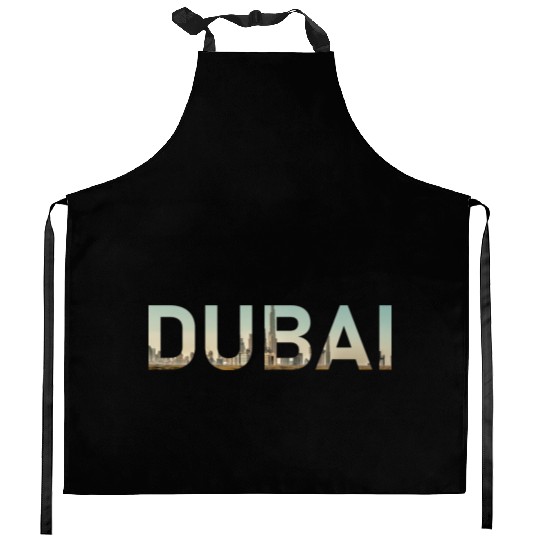 Dubai Desert Skyline United Arab Emirates UAE Kitchen Aprons