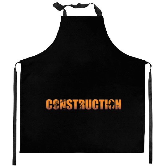 Construction Badge Trades Kitchen Aprons
