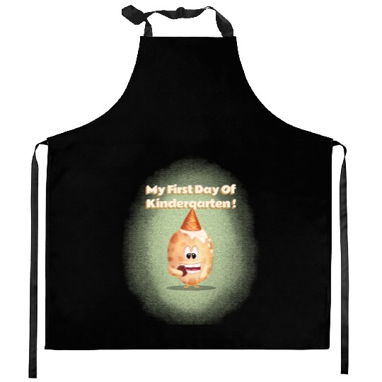 My First Day Of Kindergarten Teacher Student cute Kitchen Aprons