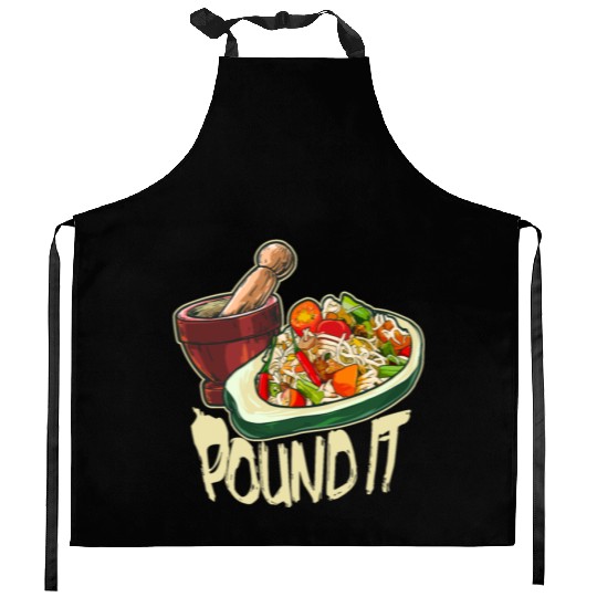 Pound It Green Spicy Thai Papaya Salad Kitchen Aprons