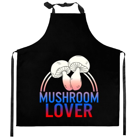 Fungi Kitchen Aprons, The Mushroom Lover Kitchen Aprons, Funny