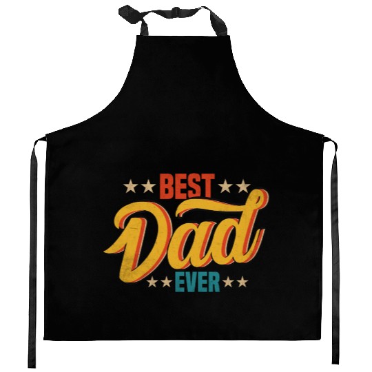 Best Dad Ever Vintage Design Kitchen Aprons