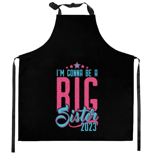 Going to be Big Sister 2023 - Baby Pregnancy Girls Kitchen Aprons